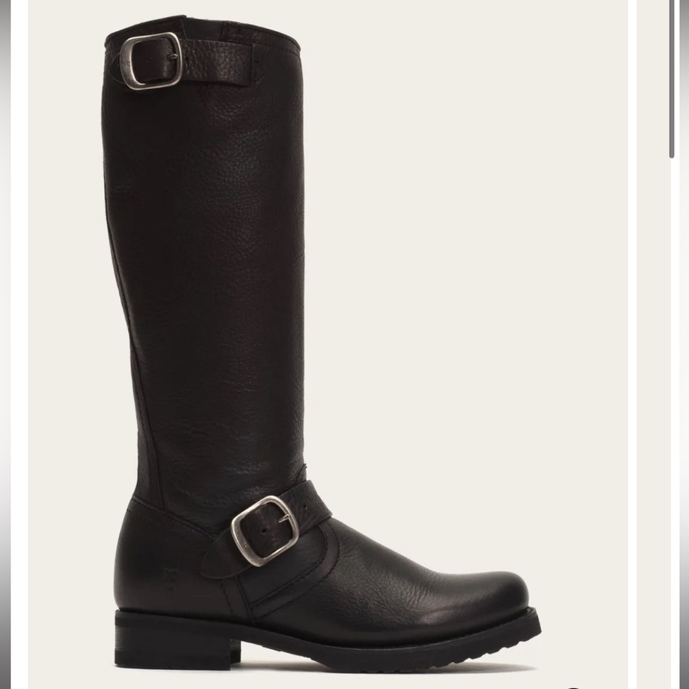 Frye Veronica slouch black boots size 7